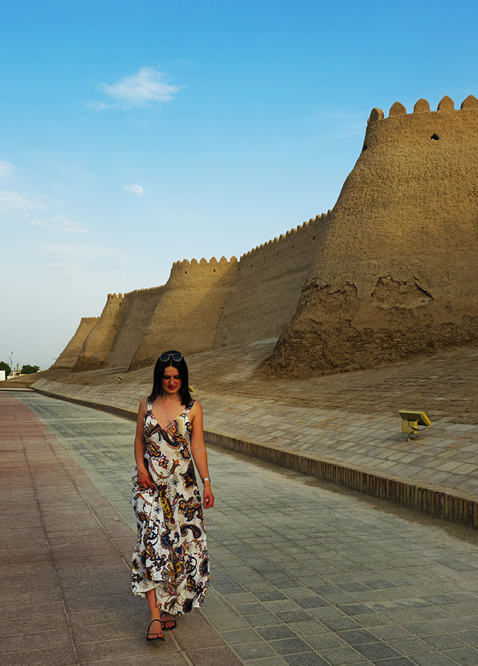 Pasear por las murallas. Una de las cosas que hacer en Khiva