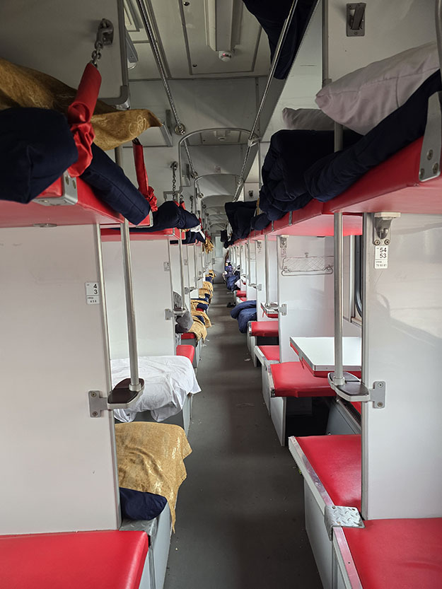 Moverse por Uzbekistán en el tren cama (Bukhara-Khiva)