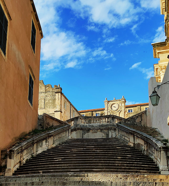 Las escaleras de los Jesuitas son de las más famosas que ver en Dubrovnik