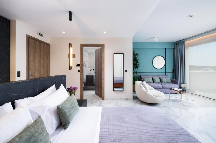 Habitación de Enattica Suites - Guía de Atenas para viajar por libre