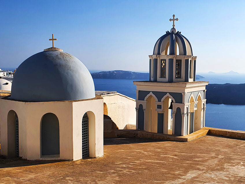 Día 1 de la ruta por Santorini: Admirando la caldera desde Firostefani
