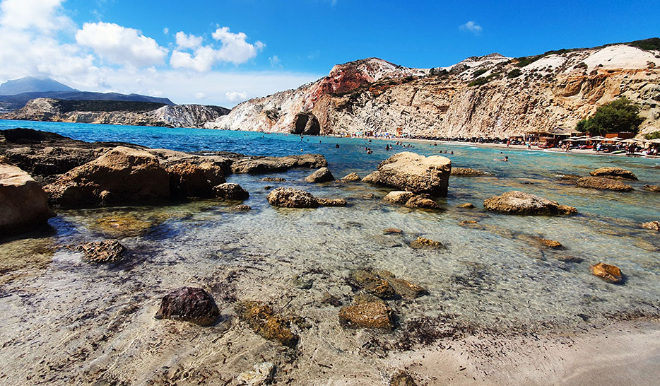 Firiplaka. Una de las mejores playas de Milos