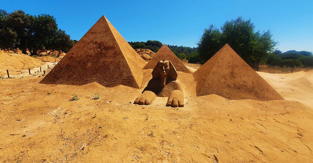 Una pequeña muestra de Egipto en Sand City. Algo diferente que hacer en el Algarve