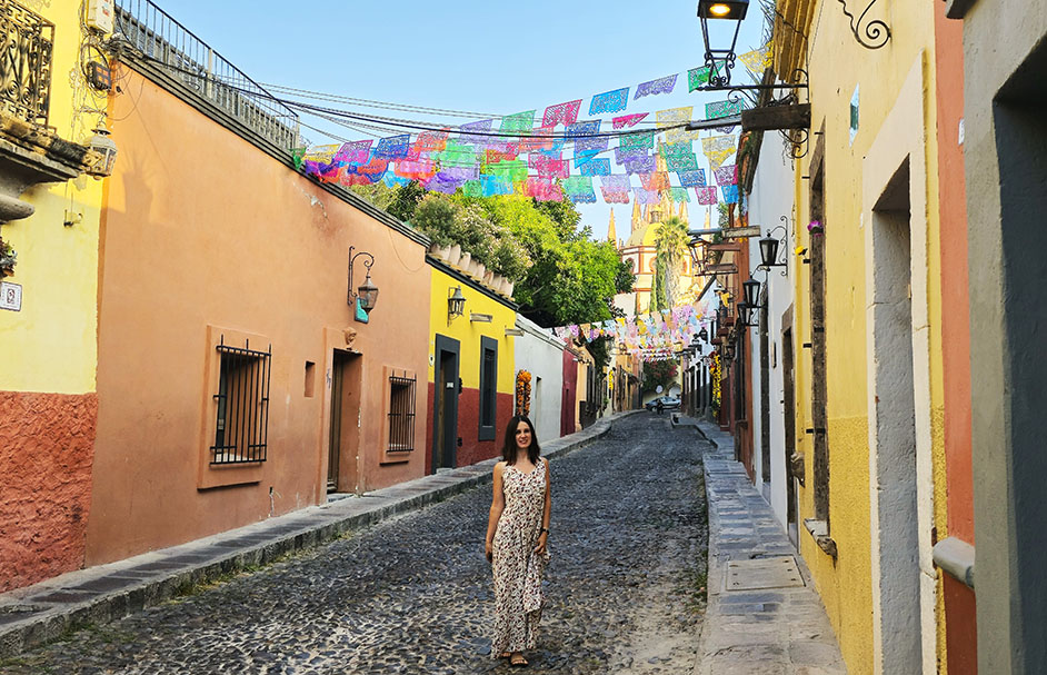 En la calle Aldama, la más bonita de San Miguel de Allende - Viajar sola a México