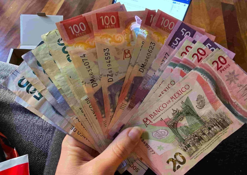 Preparativos para viajar a México por libre - Pesos mexicanos