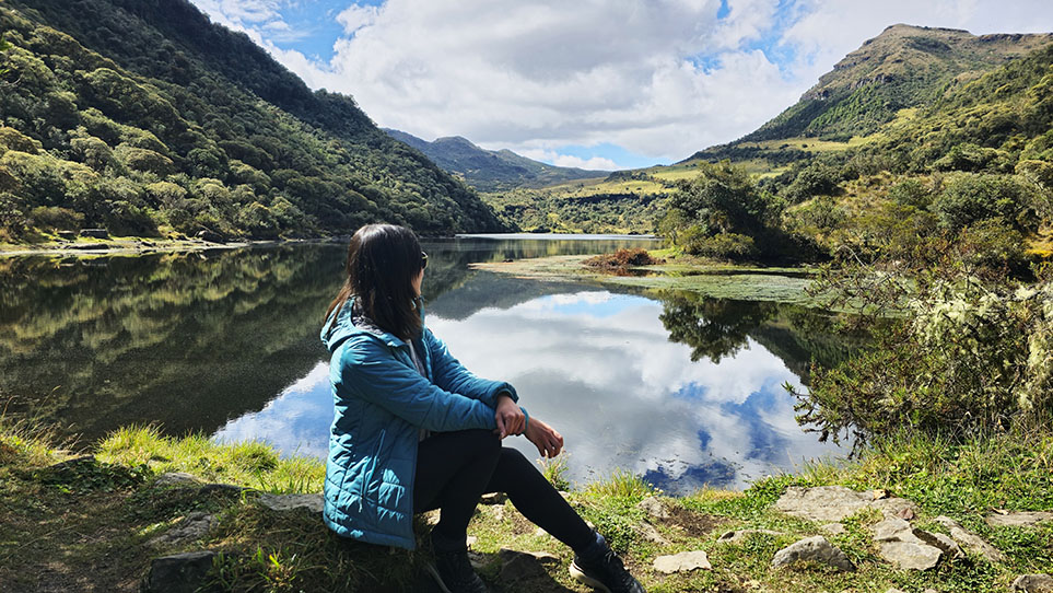 Frente a la Laguna Negra - Cómo visitar el Páramo de Ocetá