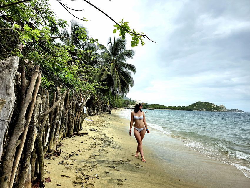 En La Piscina, una de las mejores playas del Parque Tayrona - Cómo visitar el Parque Tayrona