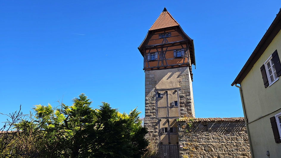 Torre de entramado de madera Bäuerlinsturm - qué ver en Dinkelsbühl