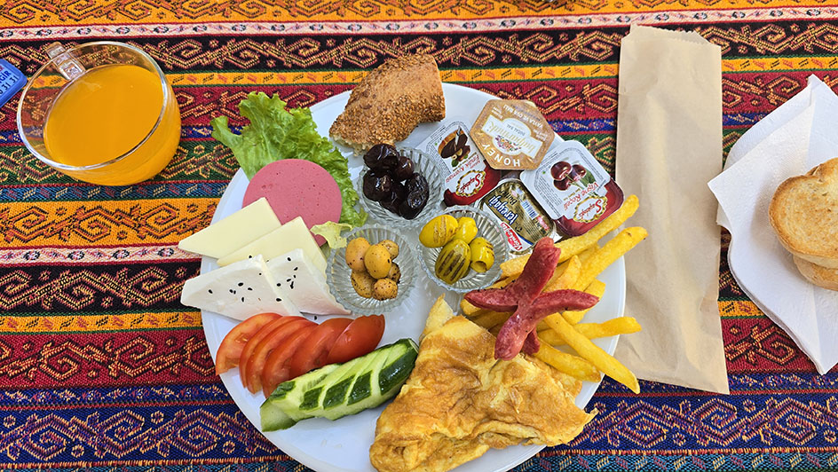 Desayuno del Hotel Akapella - Cómo visitar Pamukkale