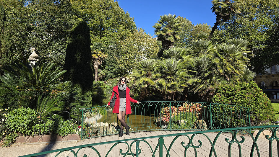 En el precioso jardín de la Plaza de Guipúzcoa - Qué ver en San Sebastián (Donostia)