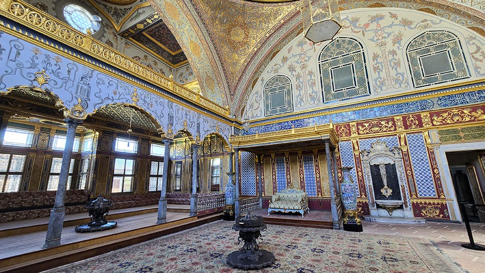 Decoración interior del Palacio Topkapi, un imprescindible que ver en Estambul