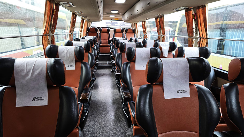 Asientos de los autobuses coreanos - Preparativos para viajar a Corea del Sur