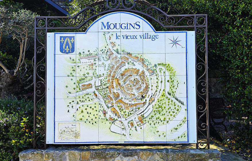 Mapa de Mougins - Qué ver en Mougins