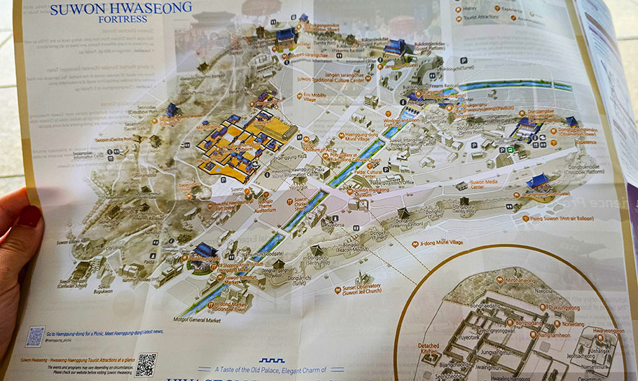 Mapa turístico de Suwon - Qué ver en Suwon