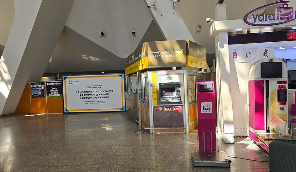 ATM en el Aeropuerto de Marrakech - Preparativos para viajar a Marruecos por libre