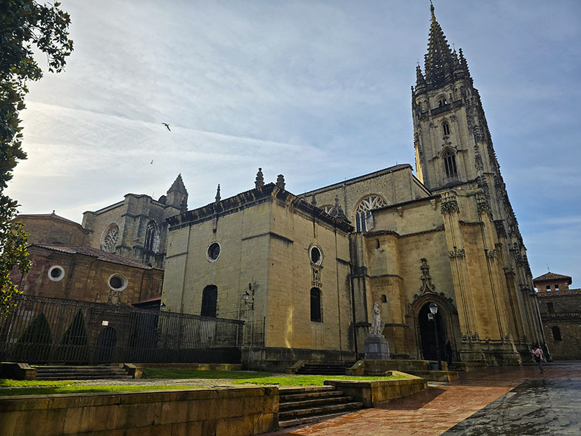 Qué ver en Oviedo: Lateral de  la Catedral de San Salvador