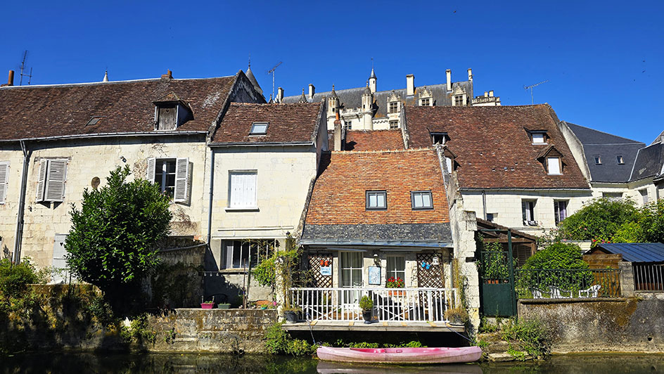 Casitas junto al río - Qué ver en Loches