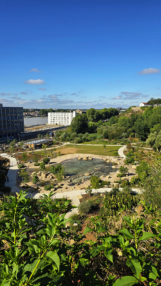 Panorámica del Jardín Extraordinario, uno de los mejores parques que ver en Nantes